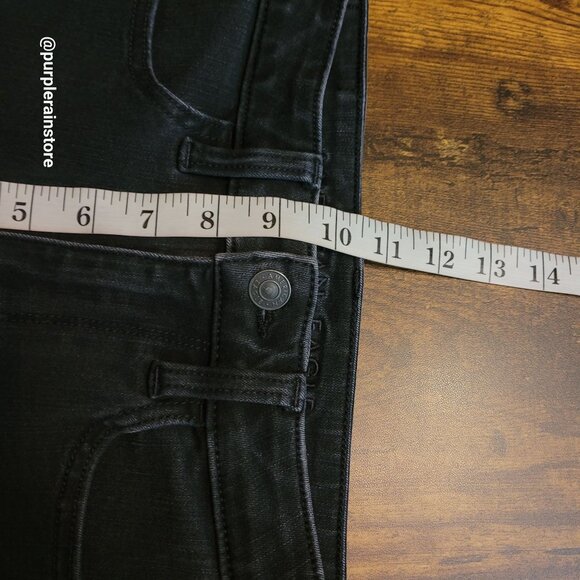 American Eagle Jeans 2 S Jegging Super Hi Rise 360 Next Level Stretch Black - Picture 9 of 11